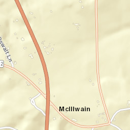 McIllwain Tennessee Street Map