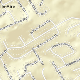 Belle-Aire Tennessee Street Map