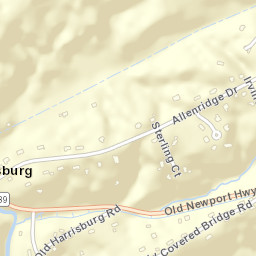 Harrisburg Tennessee Street Map