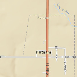 California St Putnam, Oklahoma Street Map