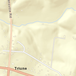 Triune Tennessee Street Map