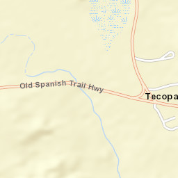 Tecopa California Street Map
