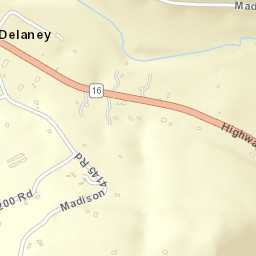 Delaney Arkansas Street Map