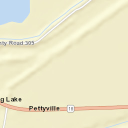 Pettyville Arkansas Street Map
