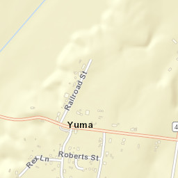 Yuma Tennessee Street Map