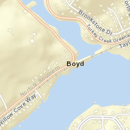 Boyd Tennessee Street Map
