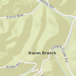 Raven Branch Tennessee Street Map