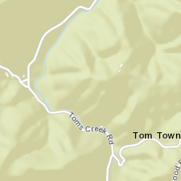 Tom Town Tennessee Street Map