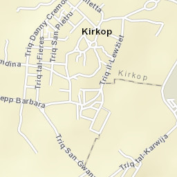 Kirkop Street Map