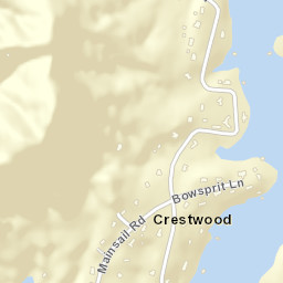 Crestwood Tennessee Street Map