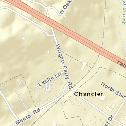 Chandler Tennessee Street Map