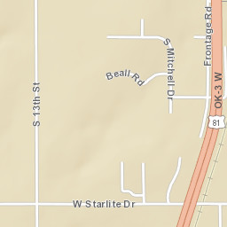 S 13th St Kingfisher OK 73750 Street Map