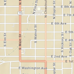 223 W 6th Ave Bristow, Oklahoma Street Map