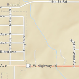 34006 Oklahoma 16, Bristow, OK 74010 Street Map