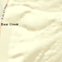 Bear Creek Arkansas Street Map