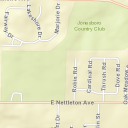 1201-1205 Robin Road, Jonesboro, AR Street Map