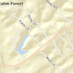 Eaton Forest Tennessee Street Map