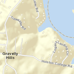Gravelly Hills Tennessee Street Map