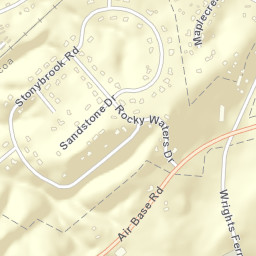 Rocky Waters Tennessee Street Map