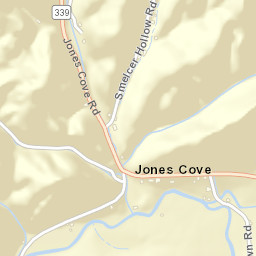 Jones Cove Tennessee Street Map