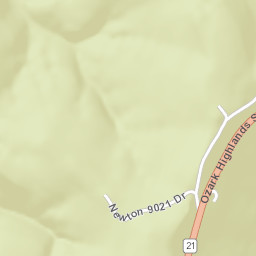Highway 21, Ozark National Forest, Deer, AR Street Map