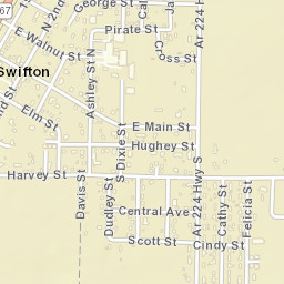 Swifton Arkansas Street Map