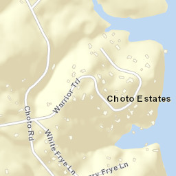 Choto Estates Tennessee Street Map