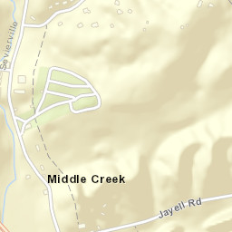 Middle Creek Tennessee Street Map