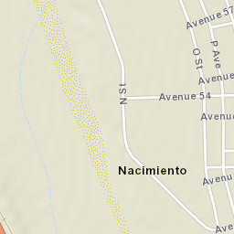 Nacimiento California Street Map