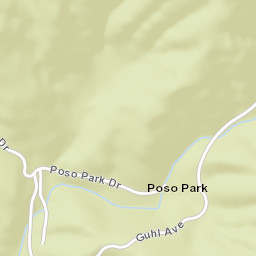 Poso Park California Street Map