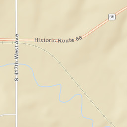 40891-41527 OK-66 Depew OK Street Map