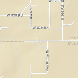 1021 Pea Ridge Road, Fort Gibson, OK Street Map