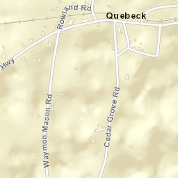 Quebeck Tennessee Street Map