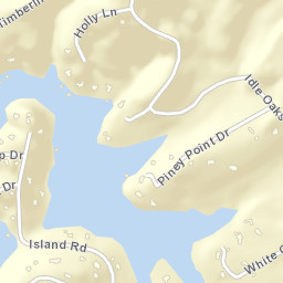 Idle Oaks Tennessee Street Map