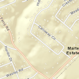 Martel Estates Tennessee Street Map