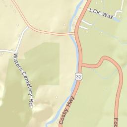 Cosby Tennessee Street Map