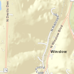 Winslow Arkansas Street Map