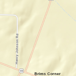 Brims Corner Tennessee Street Map