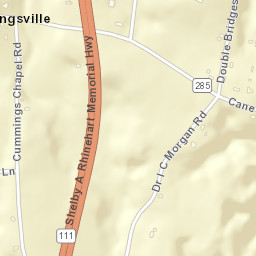 Cummingsville Tennessee Street Map