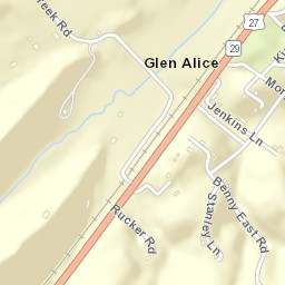 Glen Alice Tennessee Street Map