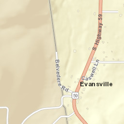 Evansville Arkansas Street Map