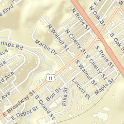 Lenoir City Tennessee Street Map