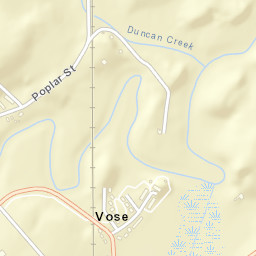 Vose Tennessee Street Map