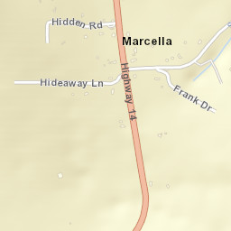 Marcella Arkansas Street Map