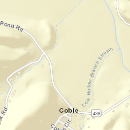 Coble Tennessee Street Map