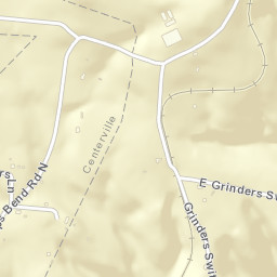 1100 East Grinders Switch Road, Centerville Street Map