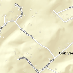 Oak View Tennessee Street Map