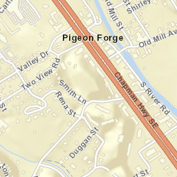 3010 Middle Creek Rd, Pigeon Forge, TN Street Map