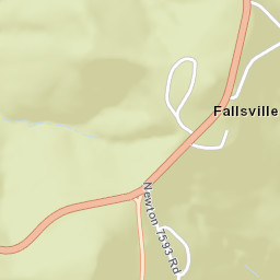 Fallsville Arkansas Street Map