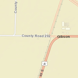 Gibson Arkansas Street Map